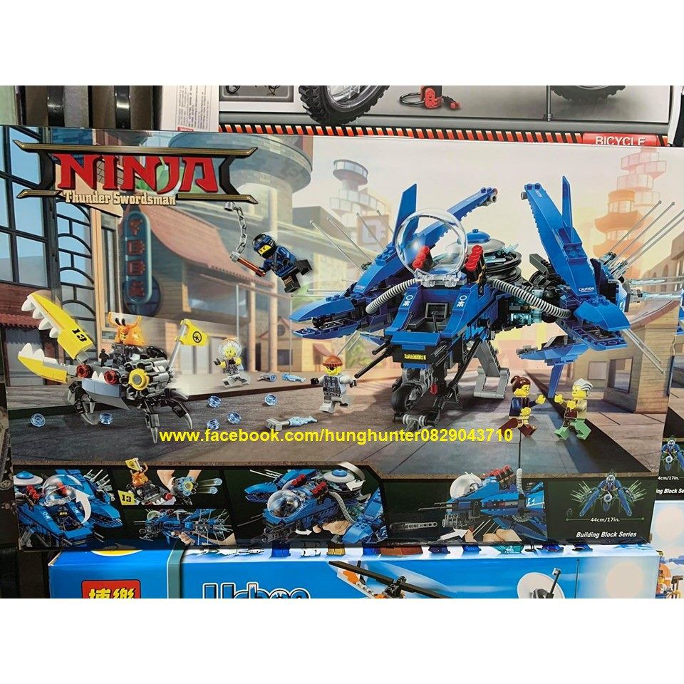 Lego Ninjago Bela 10721 Chiến cơ Jet Lightning của ninja Xanh dương Jay