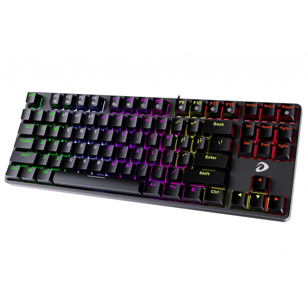 Bàn phím cơ Gaming DAREU EK87 MULTILED Black-Bản nâng cấp LED nhiều màu( BLUE, RED, BROWN SWITCH)