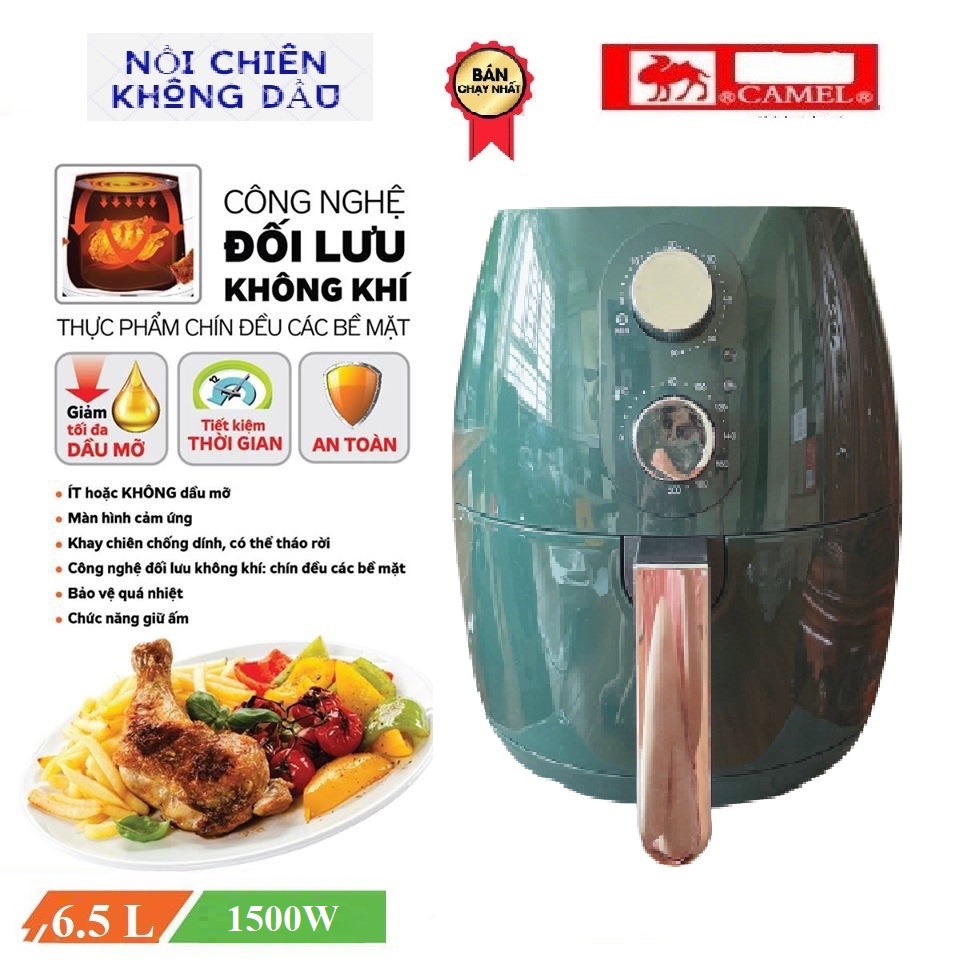 Nồi Chiên Không Dầu Camel 6,5 Lít Chính Hãng Cao Cấp