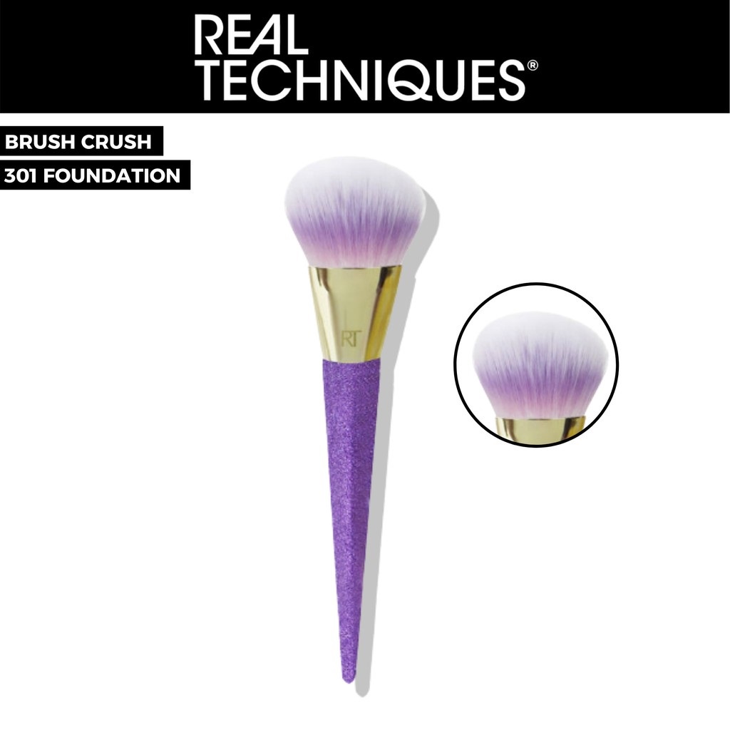 Cọ trang điểm Real Techniques ✨ĐÁNH KEM NỀN✨ Brush Crush 301 Foundation