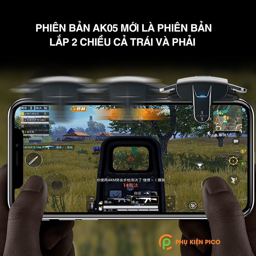 Nút Bắn PUBG Mobile Memo AK05 AUTO TAP siêu nhanh Nút chơi game auto tap dành cho game FPS Freefire, COD