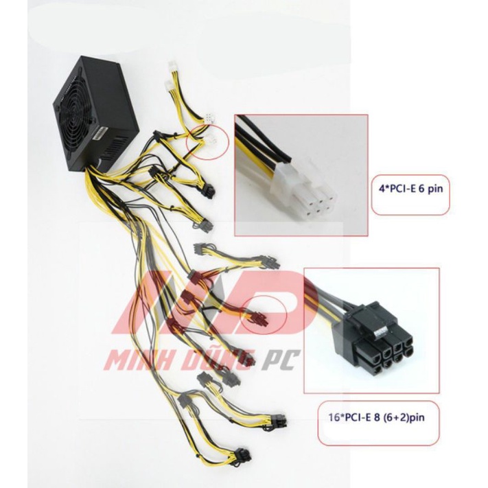 Nguồn Trâu Cày Bitcoin 2000w - 2200w  ( Nguồn Trâu Bitcoin)