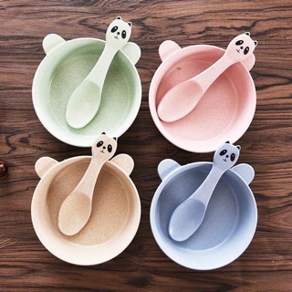 Bộ chén kèm muỗng lúa mạch ăn dặm