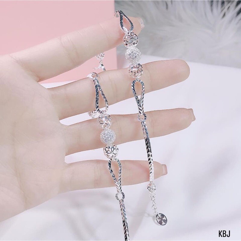 LẮC TAY CẦU BẠC Ý CAO CẤP CHO NỮ