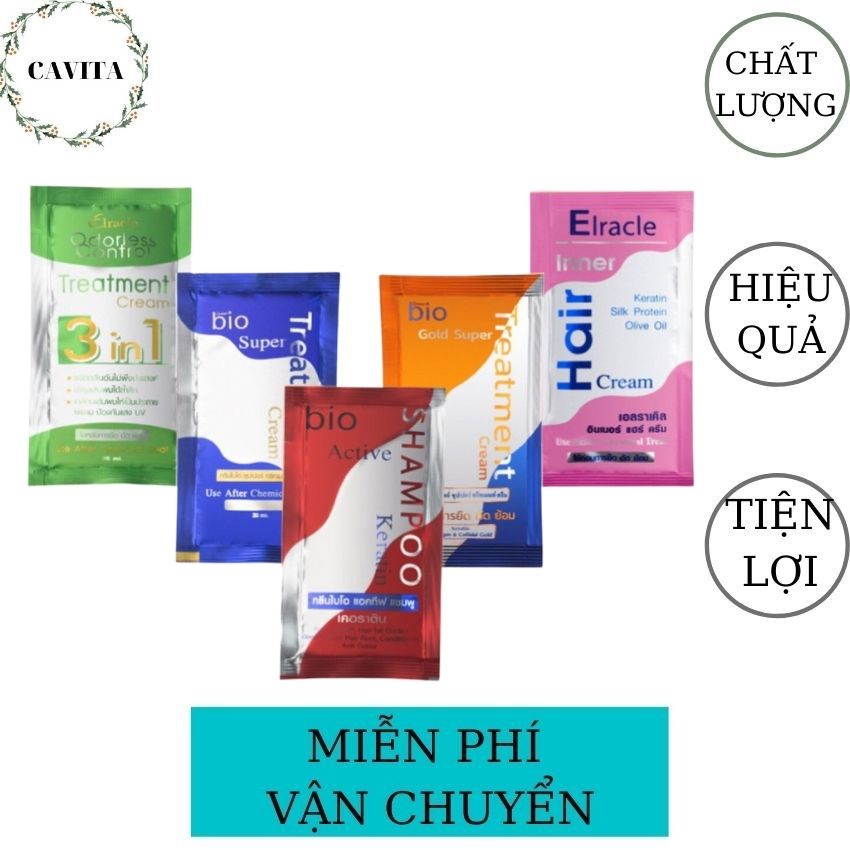 1 Gói Ủ Tóc Bio Treatment 30g Thái Lan giúp cải thiện mái tóc bồng bềnh, suôn mượt, cấp ẩm cho tóc