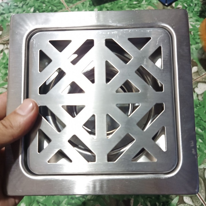 PHỄU THOÁT SÀN LƯỢC RÁC CHỐNG HÔI NHÀ TẮM, HỐ GA LỌC RÁC INOX 201