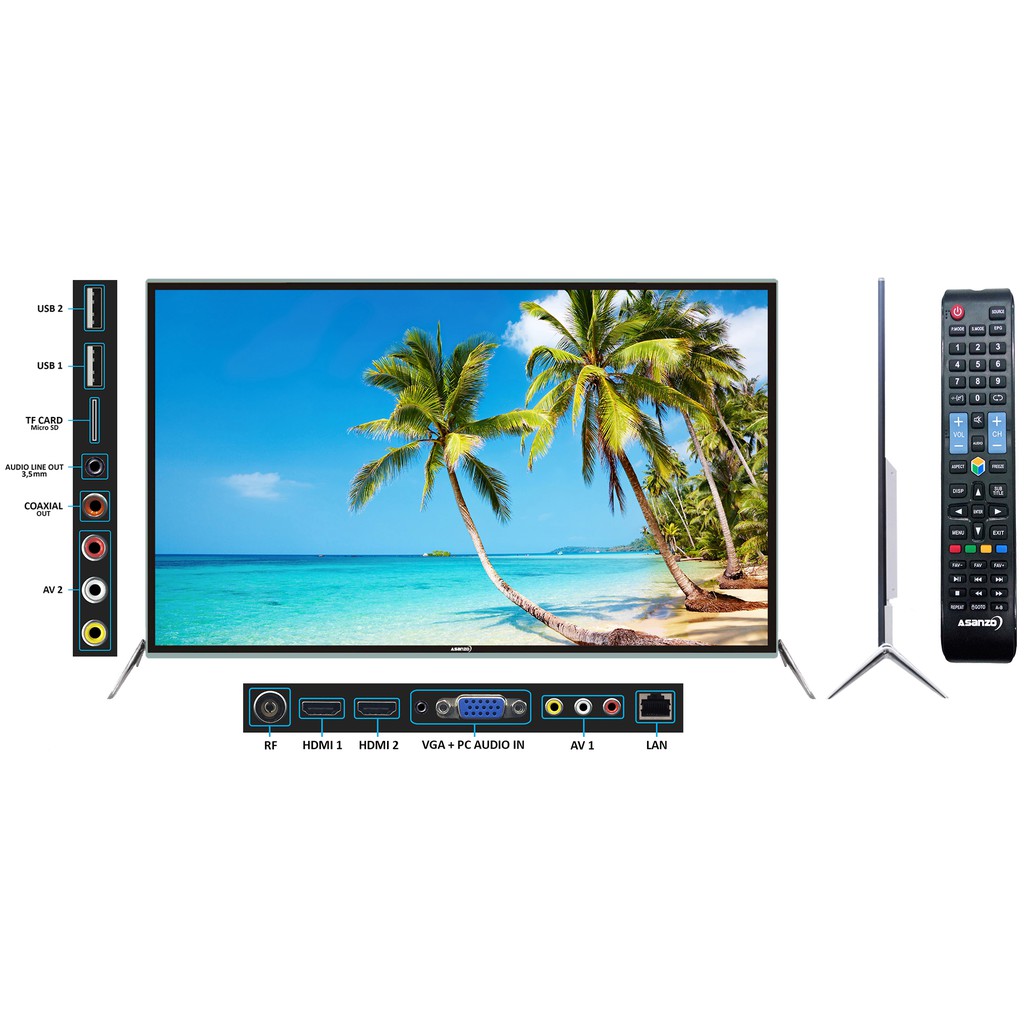 Smart Tivi Asanzo 65 inch - AS65SK900 | Kính cường lực | Đà Nẵng |