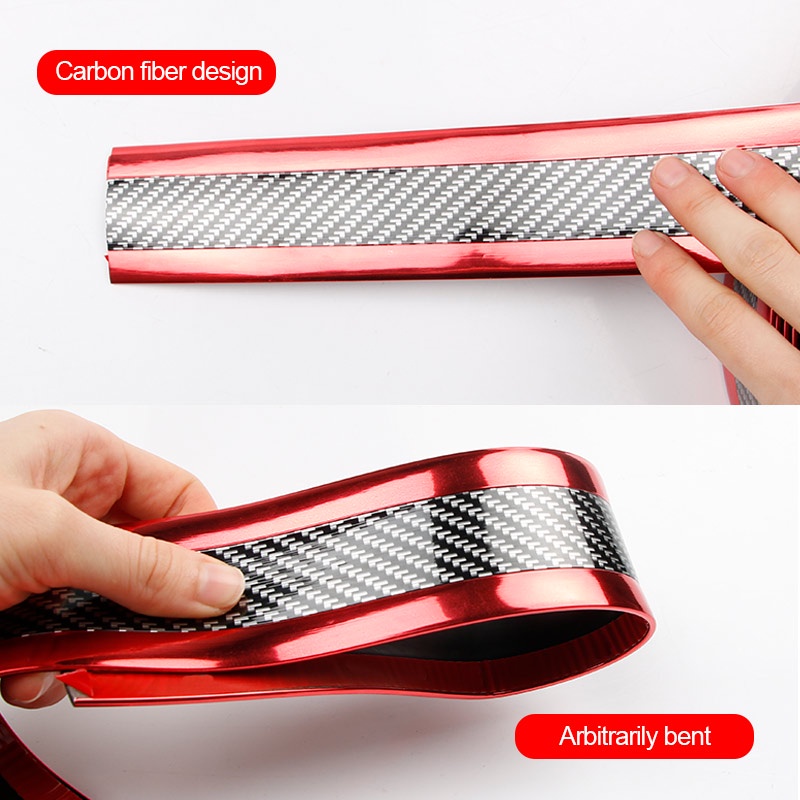Miếng Dán Sợi Carbon 5D Chống Thấm Nước Chống Va Chạm Cho Cửa Xe Hơi