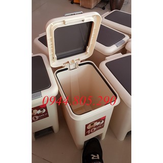 Thùng rác đạp chân 10L cao cấp