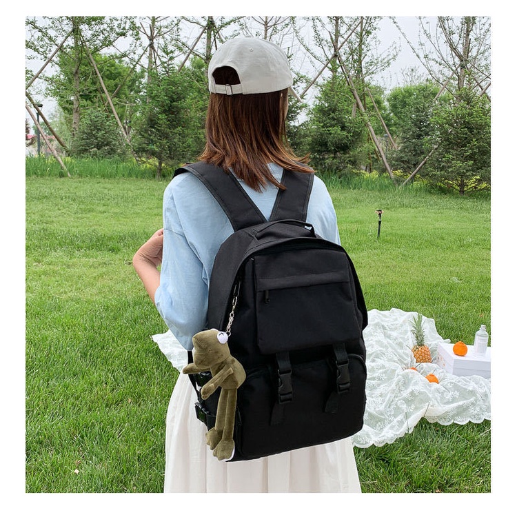 Balo đi học chống nước Hàn Quốc Unisex Thời Trang Cute Dễ Thương Basic BL02 TA Cross