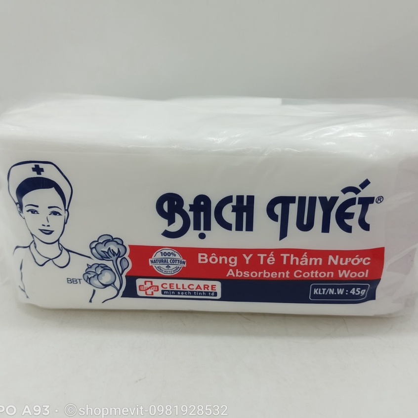 BÔNG Y TẾ BẠCH TUYẾT 45G