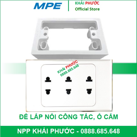 ĐẾ NHỰA NỔI ĐƠN GẮN TƯỜNG CHỮ NHẬT DÙNG CHO MỘT 1 MẶT NẠ MPE A6K01 GIÁ RẺ CHẤT LƯỢNG CHÍNH HÃNG, GIÁ TỐT - KHẢI PHƯỚC