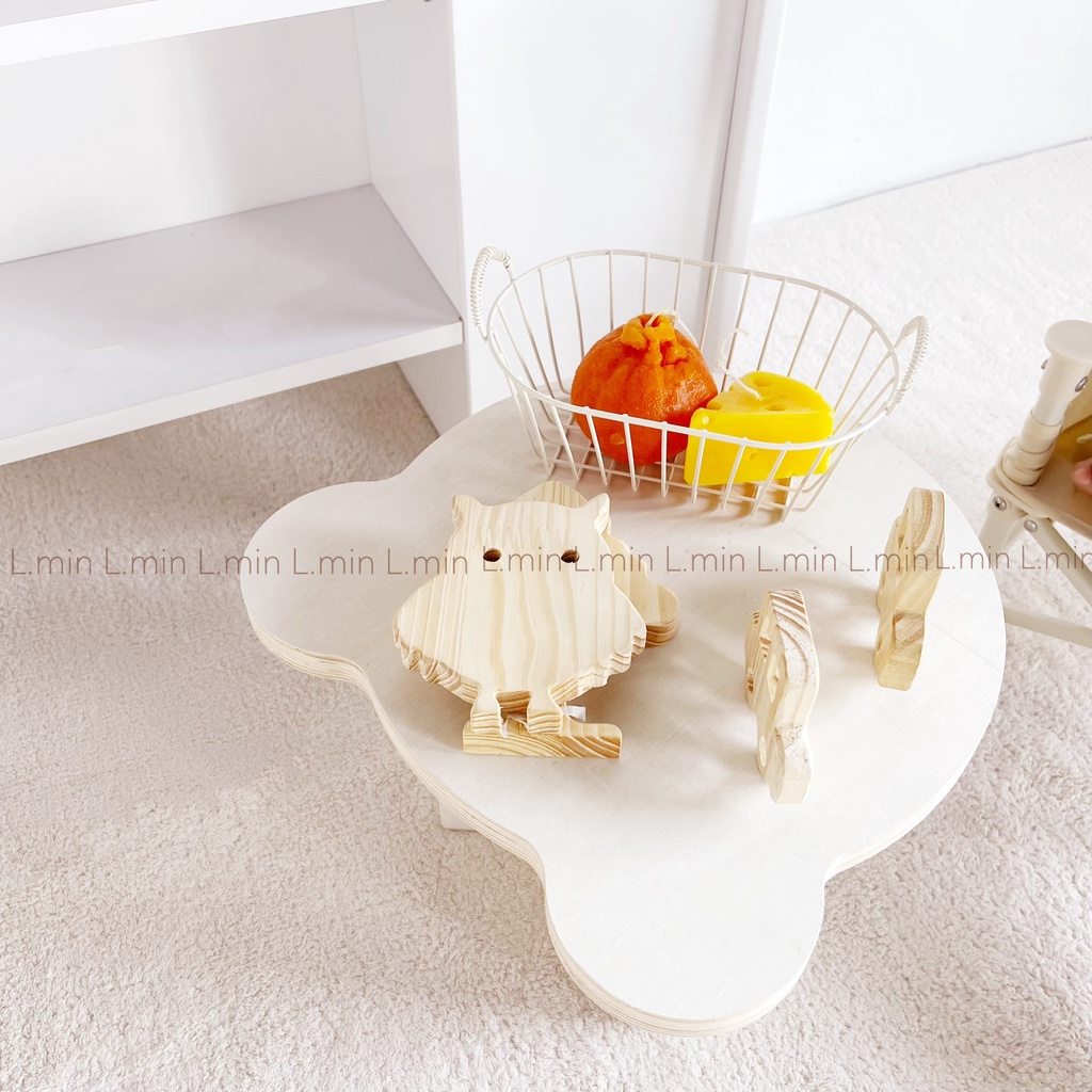 Logo gỗ thông decor