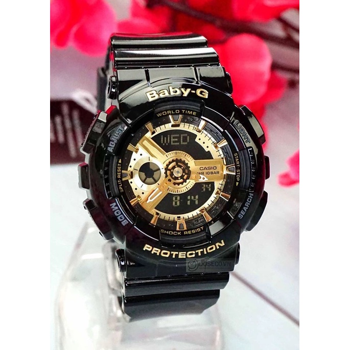 Đồng Hồ Nữ Dây Nhựa Casio Baby-G BA-110-1A Chính Hãng - BA-110-1ADR