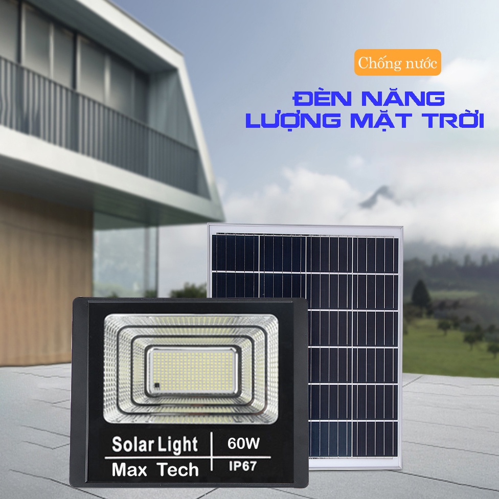 Đèn năng lương mặt trời MAXTECH siêu sáng chống nước, tiết kiệm pin 120W - 60W - 80W - 100W - 45w -150w - 180W - D1337