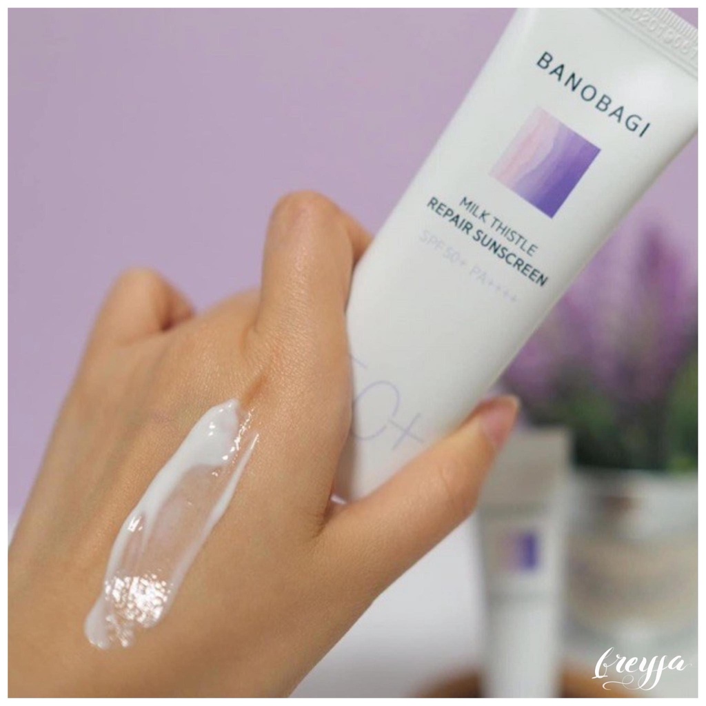 Kem Chống Nắng Dạng Sữa Cho Da Nhạy Cảm BANOBAGI Milk Thistle Repair Sunscreen 50ml SPF 50+ PA++++