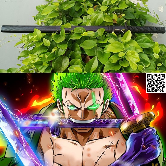 Mô hình kiem go gia re Bokken mô phỏng biên dạng Katana One Piece 1421