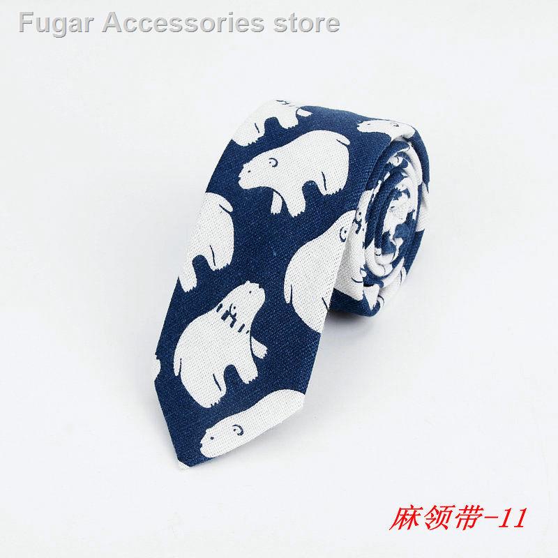 Cà vạt họa tiết hoạt hình phong cách Hàn Quốc thời trang mùa đông cho nam nữ