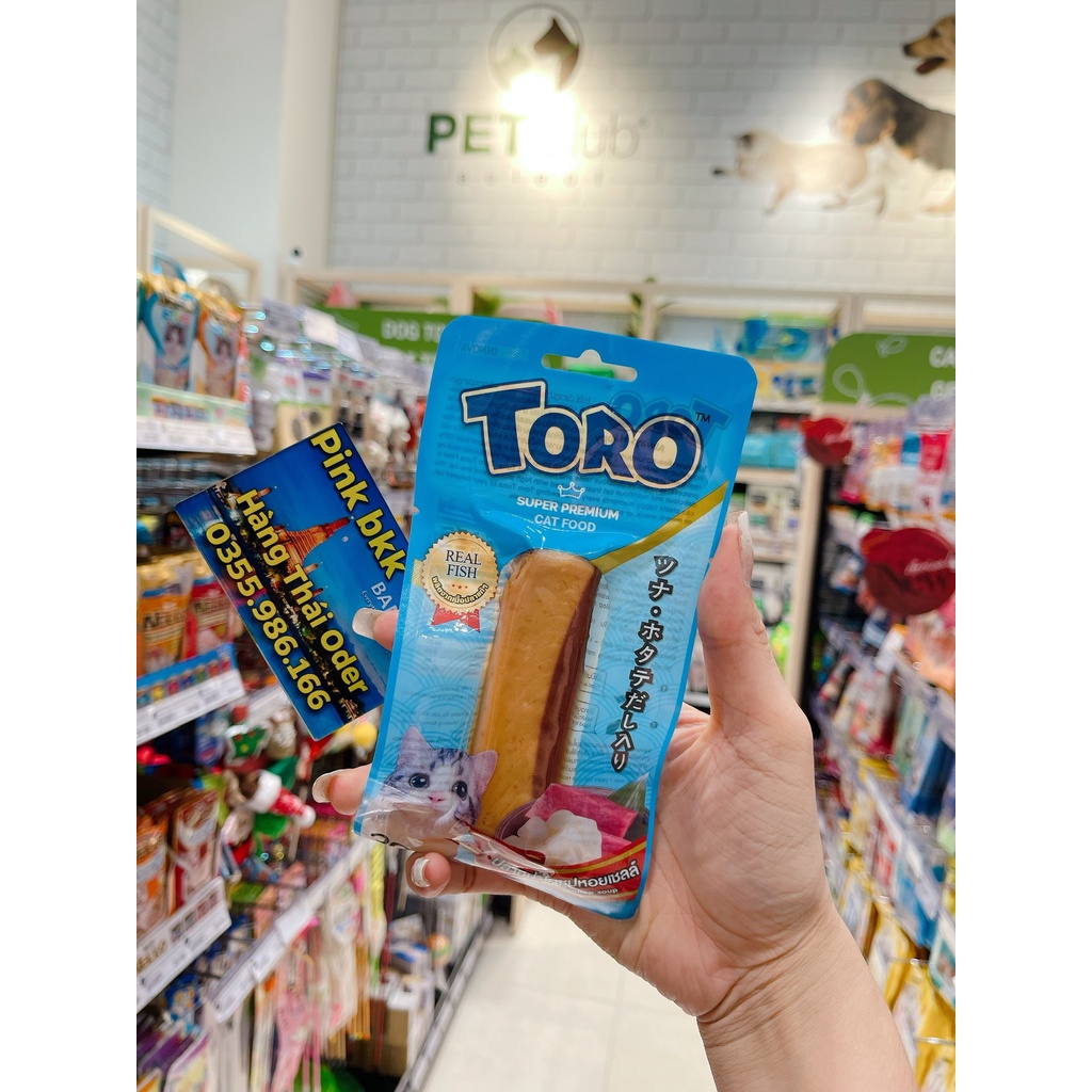 Snack Mèo Phi Lê Cá Ngừ Maguro tươi Toro 30g ⚡NỘI ĐỊA THÁI LAN⚡ 100% từ Thịt Cá Ngừ Maguro thượng hạng tươi ngon nhất.