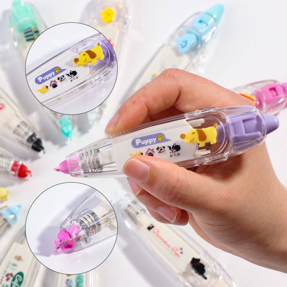 Băng keo xóa họa tiết hoạt hình nhiều kiểu tùy chọn dùng để trang trí nhật ký/sổ tay/vở bài tập