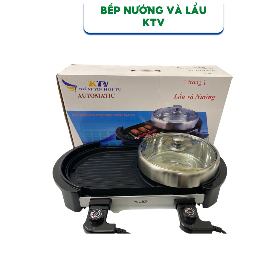 Bếp nướng và lẩu đa năng 2 in 1 - Hàng Chính Hãng
