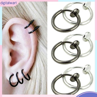 Khuyên tròn thiết kế đơn giản dùng để xỏ tai/mũi/môi cá tính trẻ trung cho nam và nữ