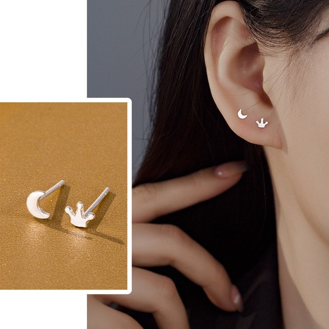 Khuyên tai nữ bông tai nữ bạc ta s999 set khuyên nhiều hình siêu xinh Cá jewelry