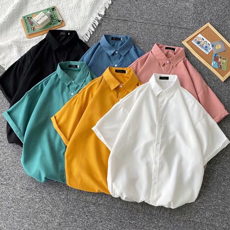 Áo Thun Tay Ngắn Dáng Rộng Thiết Kế Đơn Giản Thời Trang Mùa Hè Phong Cách Hàn Quốc Cho Nam