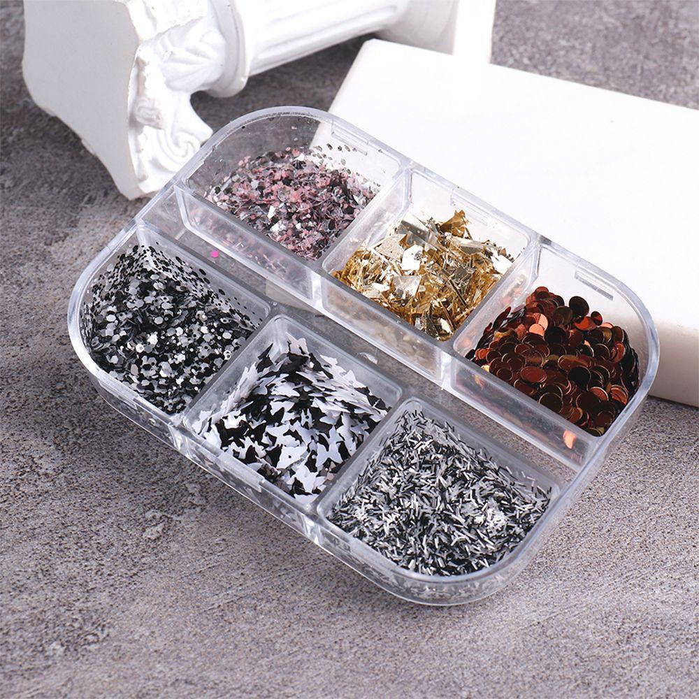 XIANTIN Kim Sa Lục Giác Đính Móng Nghệ Thuật