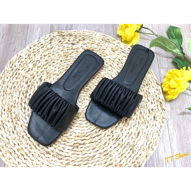 Dép bản nhúm thời trang TT Shoes mũi vuông sphoang04