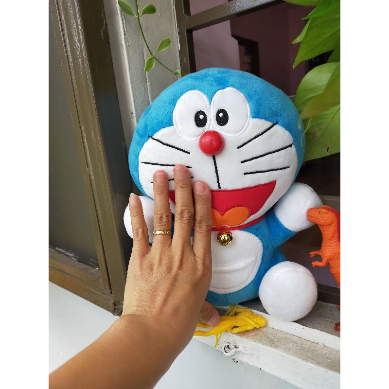 Gấu bông Doreamon xanh căn bản size 30cm, mới 99%🥰🥰🥰