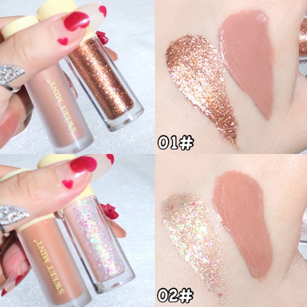 Nhũ kim tuyến SWEET MINT phấn mắt dạng lỏng 2g