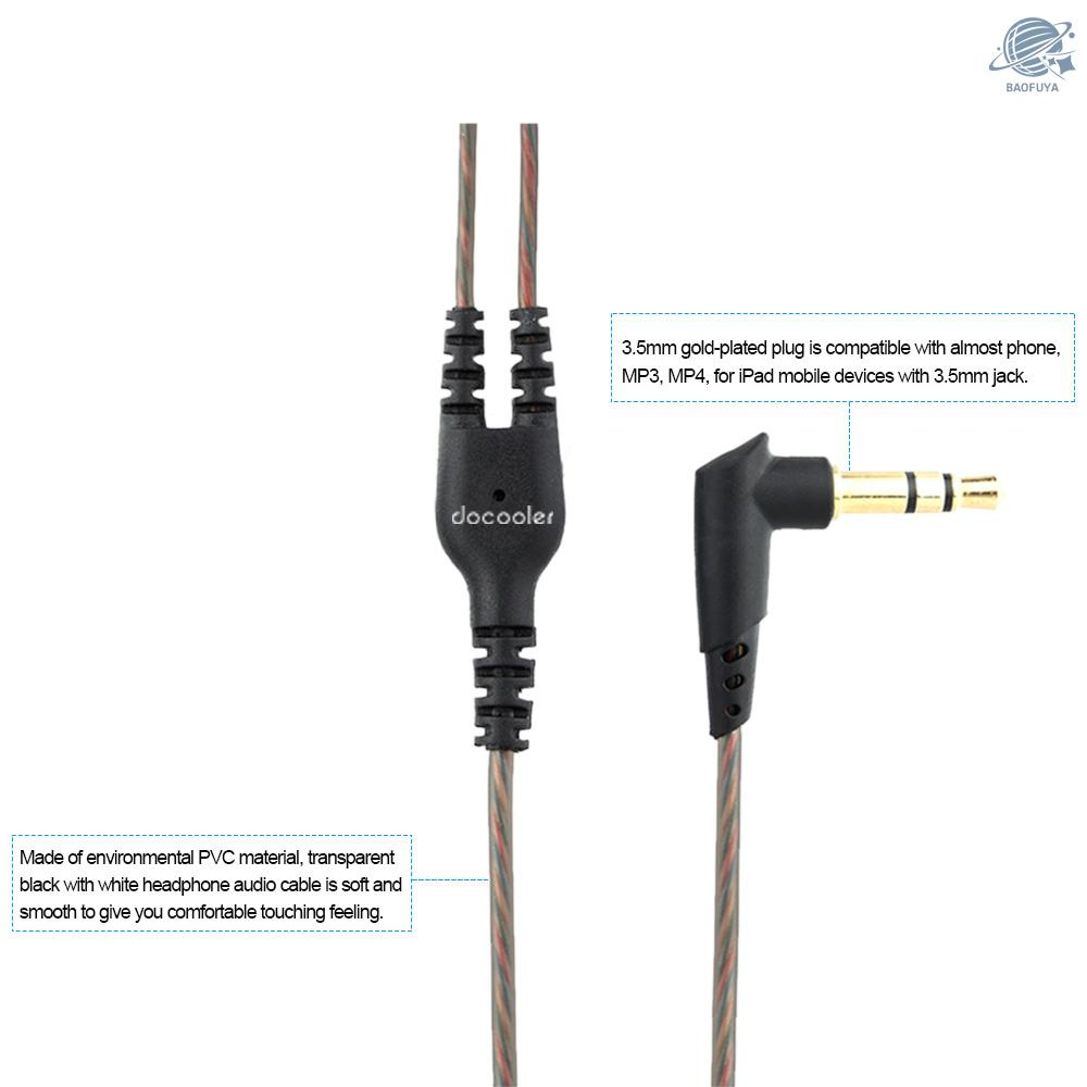 Dây Cáp Tai Nghe Thay Thế 3.5mm Cho Shure Se215 / Se315 / Se425 / Se535 Ue900 Ultrazone Iq Sony