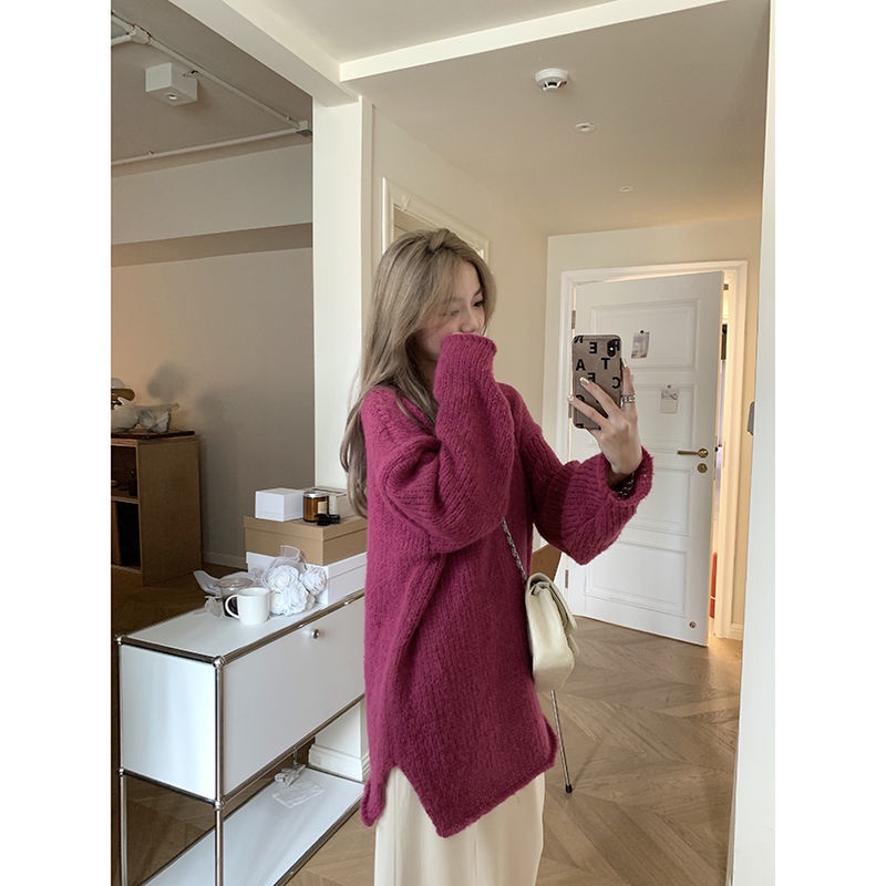 Áo Sweater Tay Dài Dáng Rộng Phong Cách Hàn Quốc Thời Trang 2022