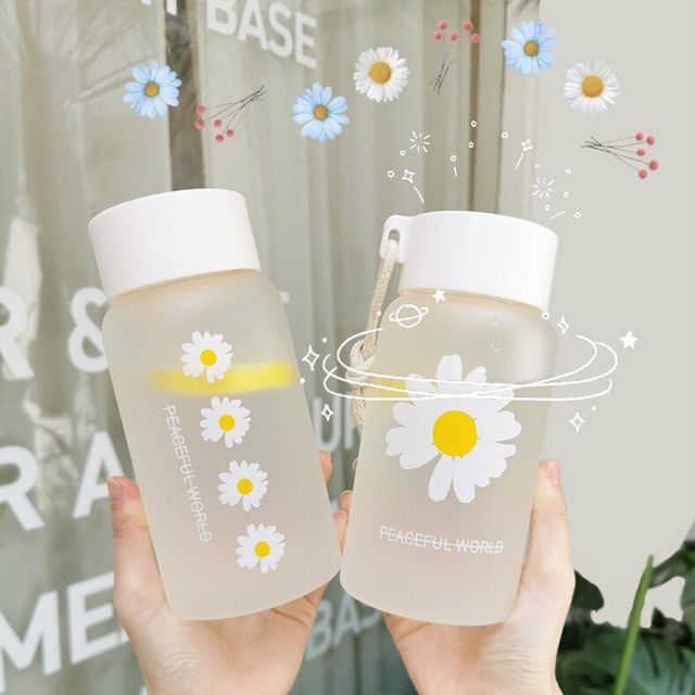 Bình nước nhựa hoa cúc Peaceminusone Tom House 500ml