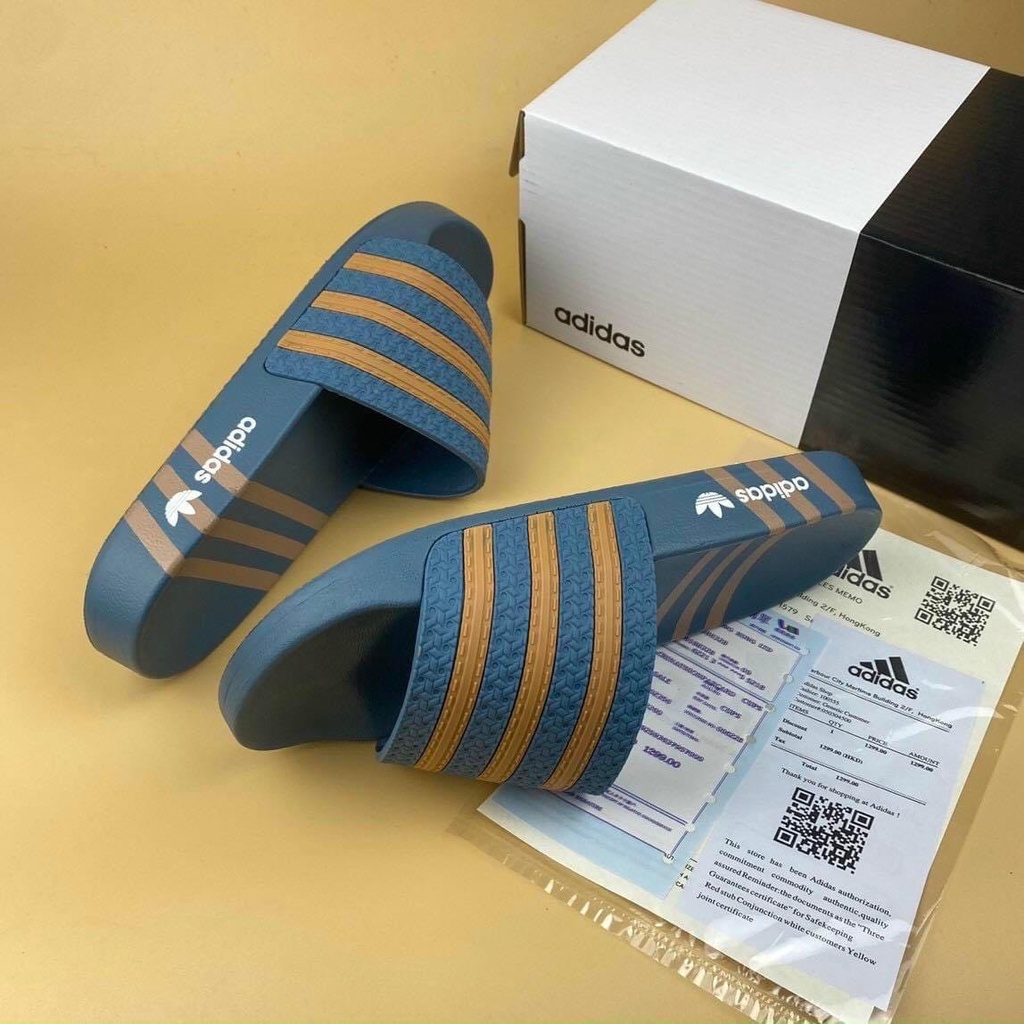 Dép nam adidas - mẫu mới nhất Hot 2022 dép adidas quai ngang - Thiết kế độc lạ đế cao su siêu mới