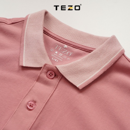 [MUA 2 TẶNG 1] Áo Polo nam trơn nhiều màu TEZO cao cấp , áo thun nam có cổ , phông cổ bẻ ngắn tay công sở ôm body