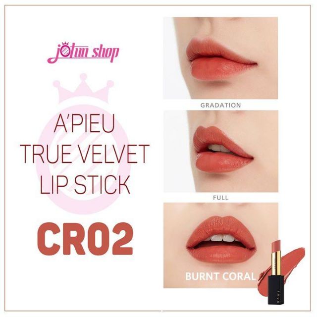 [New] Son Thỏi Lì Mịn Như Nhung A'pieu True Velvet Lipstick