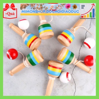 Đồ Chơi Gỗ Kendama - Đồ Chơi Giáo Dục An Toàn Cho Bé MIMON