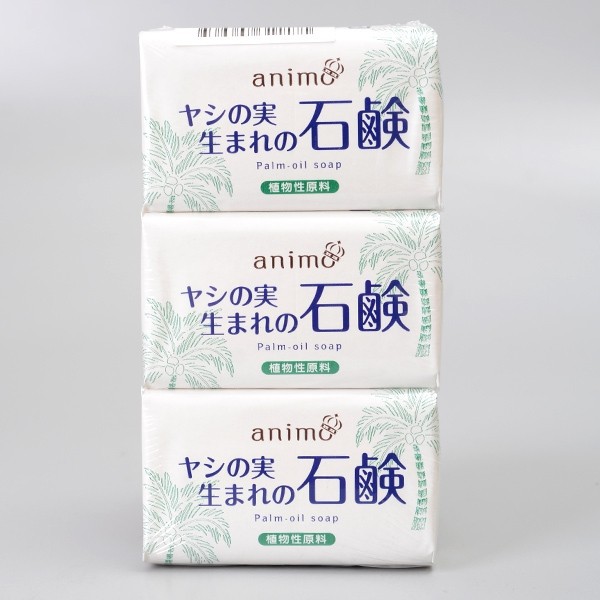 Set 3 Xà bông tắm ANIMO hương dầu cọ 100% Tự nhiên - Hàng Nhật nội địa | BigBuy360 - bigbuy360.vn