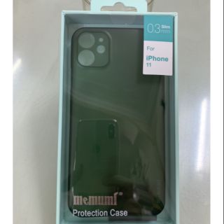 Ốp lưng Memumi siêu mỏng 0.3mm cho iPhone 11 chống vân tay ( Xanh Rêu )