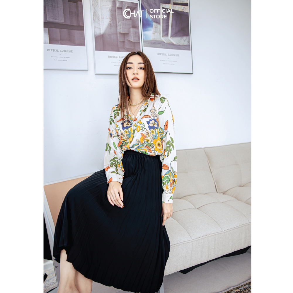 Chân váy dập ly quạt CCHAT | BigBuy360 - bigbuy360.vn