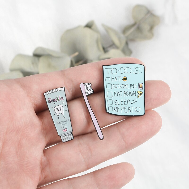 Ghim cài áo QIHE JEWELRY kiểu dáng hoạt hình đáng yêu cho nam và nữ