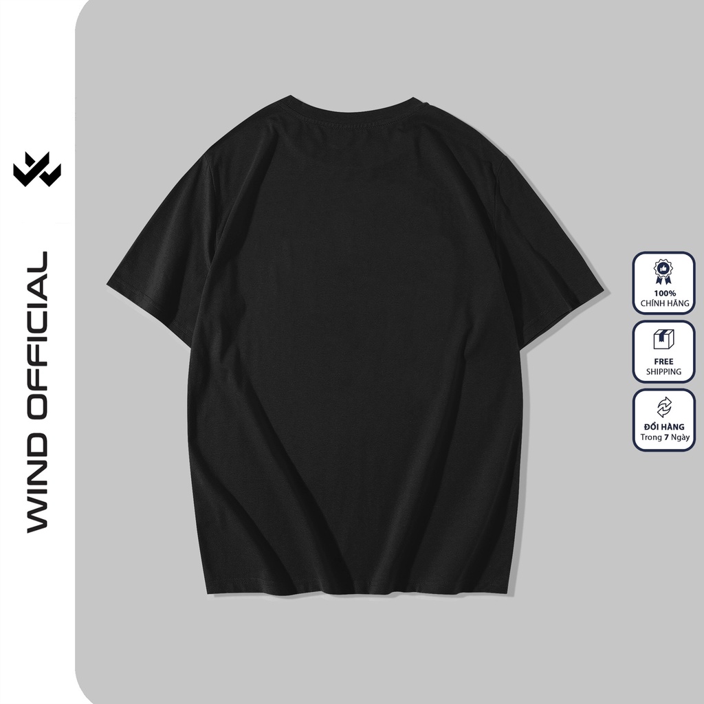 Áo thun tay lỡ unisex WIND phông form rộng BOMB thời trang nam nữ oversize ulzzang