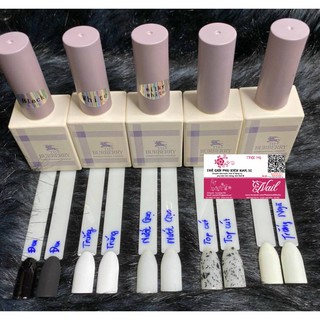 Sơn Gel BURBERRY Các Màu Đen, Trắng, Nước Gạo - Nước Sơn Chuẩn, Bóng Mượt - Lẻ 1 Chai