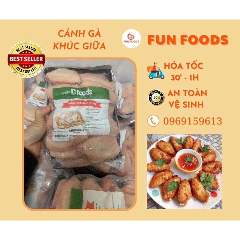 Cánh gà khúc giữa Balan -1kg - Ship now Hà Nội