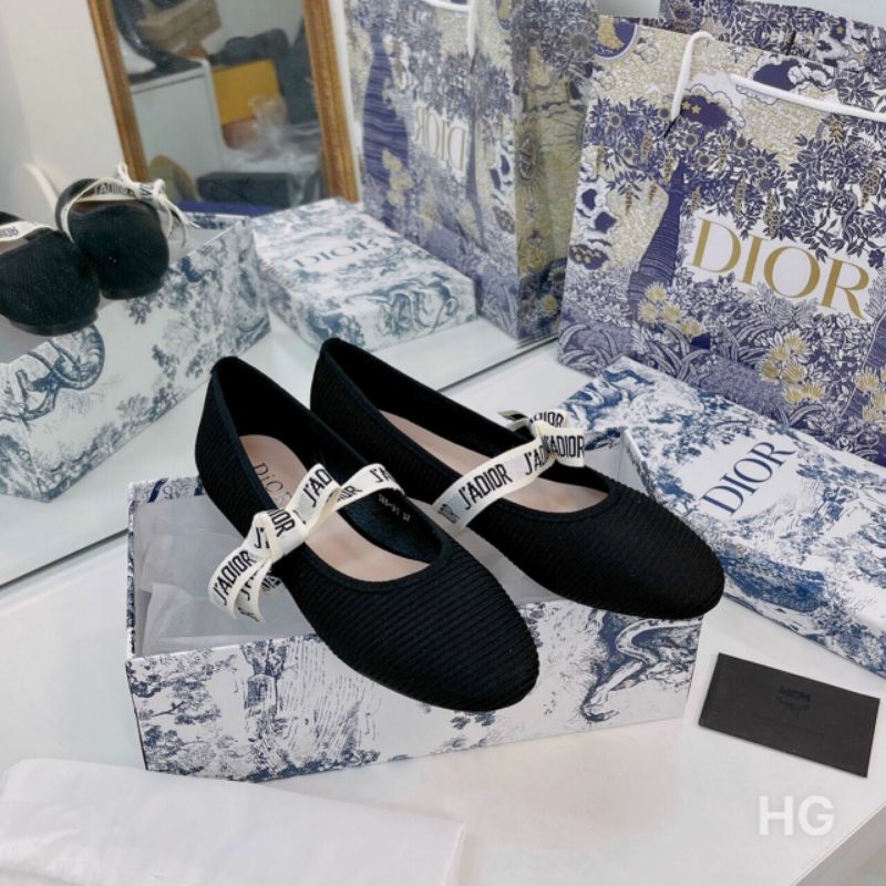 H Giày Bệt Da Gân Mềm Êm Quai Nơ Trắng Fullbox Bill Túi Hãng Cao Cấp