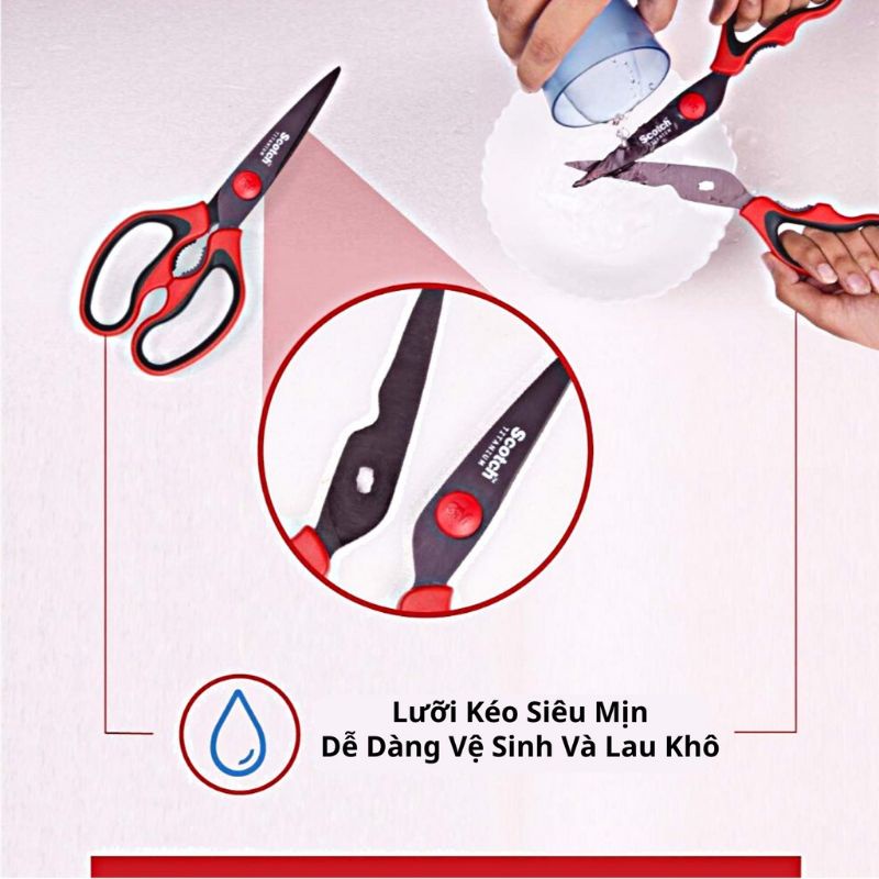 Kéo 3M Titanium chuyên dùng nhà bếp