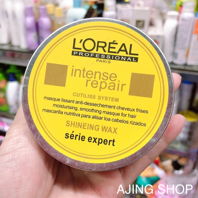 Gel tạo kiểu tóc Loreal intense repair shineing wax