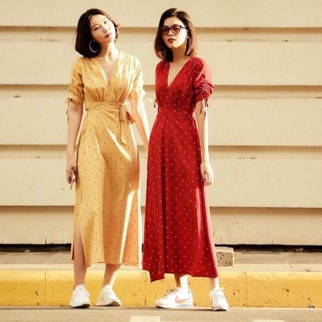 Đầm Nữ Maxi Chấm Bi (KÈM ẢNH THẬT) | BigBuy360 - bigbuy360.vn